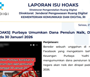 Isu Hoaks & Disinformasi 27 Januari 2026