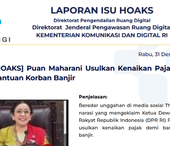 Isu Hoaks & Disinformasi 31 Desember 2025