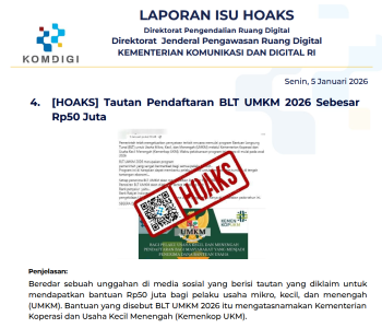 Isu Hoaks & Disinformasi 5 Januari 2026