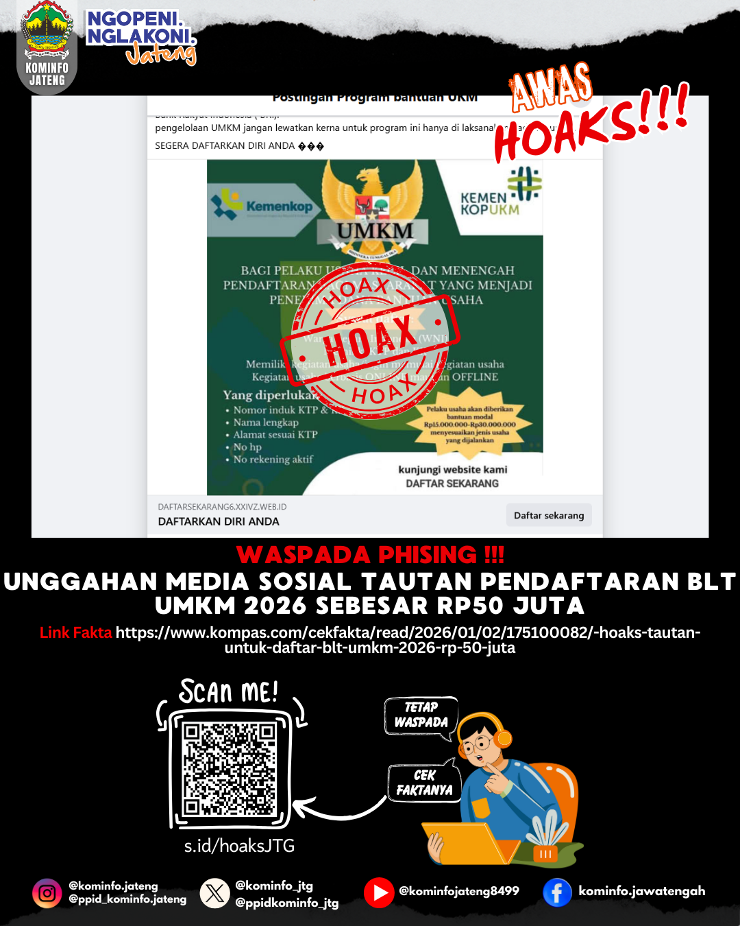 Isu Hoaks & Disinformasi 5 Januari 2026 Grafis