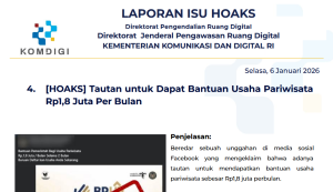 Isu Hoaks & Disinformasi 6 Januari 2026