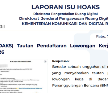 Isu Hoaks & Disinformasi 7 Januari 2026