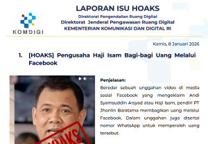 Isu Hoaks & Disinformasi 8 Januari 2026