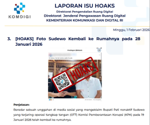Isu Hoaks & Disinformasi 1 Februari 2026