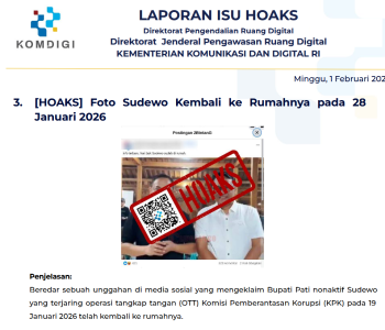 Isu Hoaks & Disinformasi 1 Februari 2026
