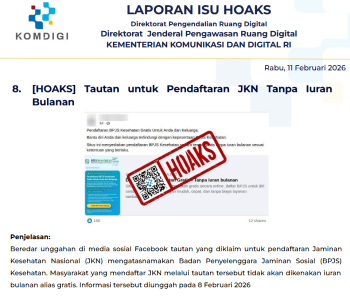 Isu Hoaks & Disinformasi 11 Februari 2026