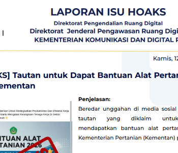 Isu Hoaks & Disinformasi 12 Februari 2026