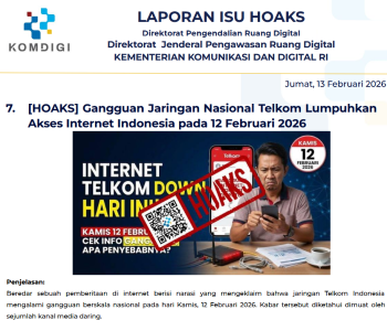 Isu Hoaks & Disinformasi 13 Februari 2026