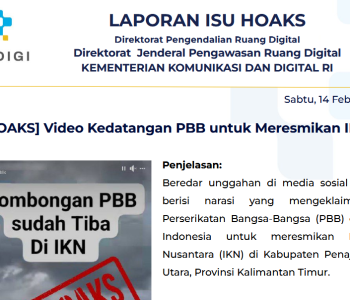 Isu Hoaks & Disinformasi 14 Februari 2026