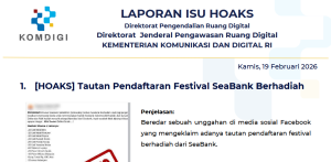 Isu Hoaks & Disinformasi 19 Februari 2026