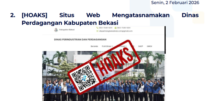Isu Hoaks & Disinformasi 2 Februari 2026
