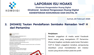 Isu Hoaks & Disinformasi 20 Februari 2026