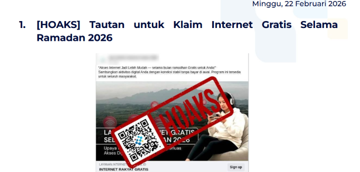Isu Hoaks & Disinformasi 22 Februari 2026