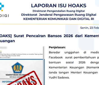 Isu Hoaks & Disinformasi 23 Februari 2026