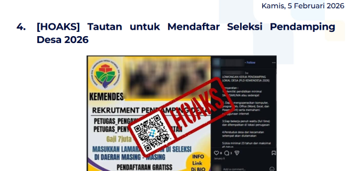 Isu Hoaks & Disinformasi 5 Februari 2026