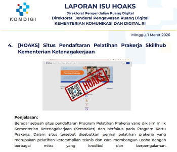Isu Hoaks & Disinformasi 1 Maret 2026