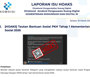 Isu Hoaks & Disinformasi 10 Maret 2026
