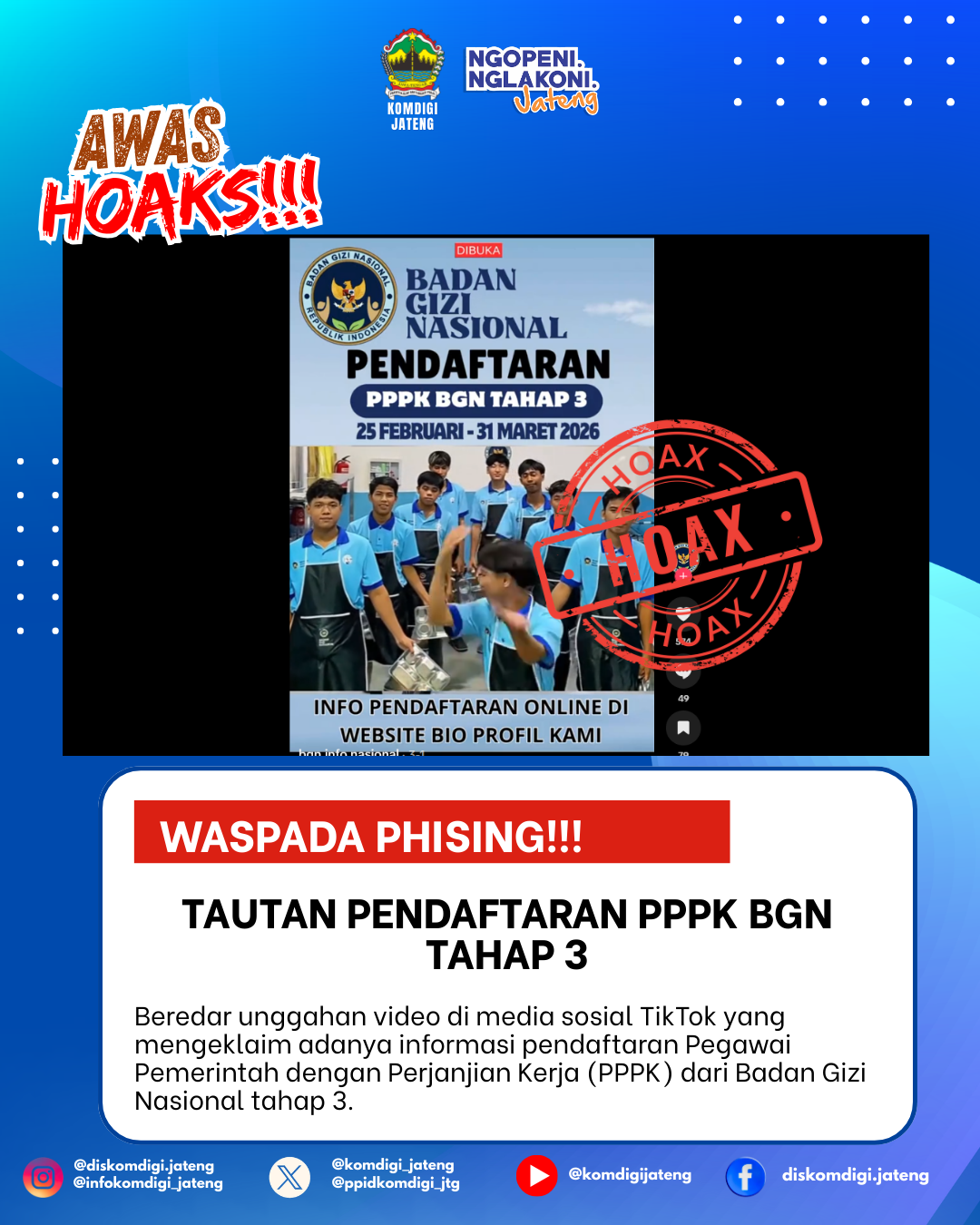 Isu Hoaks & Disinformasi 11 Maret 2026 Grafis