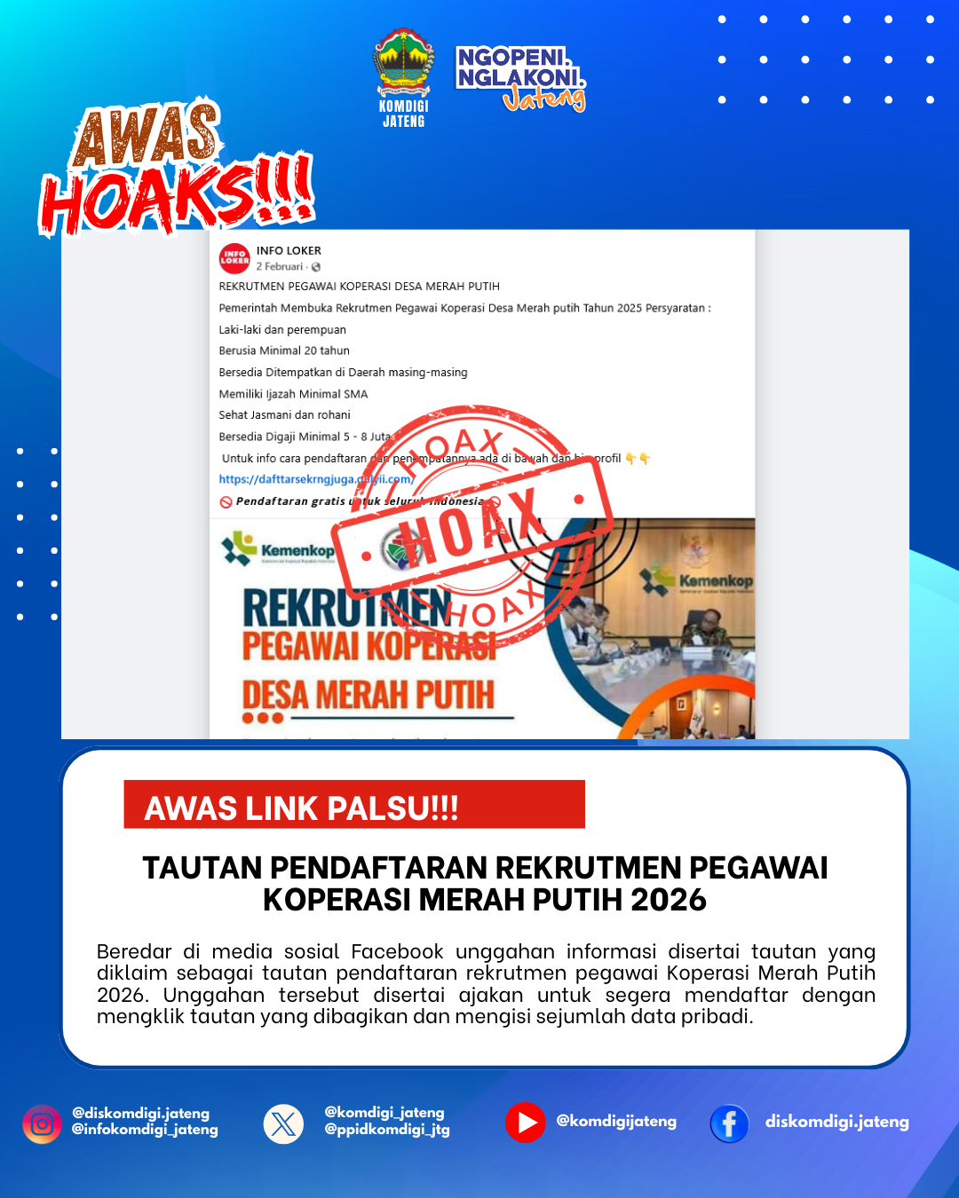 Isu Hoaks & Disinformasi 12 Maret 2026 Grafis