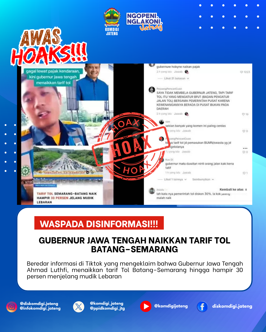 Isu Hoaks & Disinformasi 24 Maret 2026 Grafis