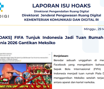 Isu Hoaks & Disinformasi 29 Maret 2026