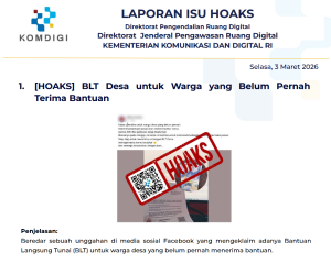 Isu Hoaks & Disinformasi 3 Maret 2026