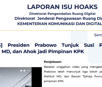 Isu Hoaks & Disinformasi 30 Maret 2026