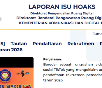 Isu Hoaks & Disinformasi 6 Maret 2026
