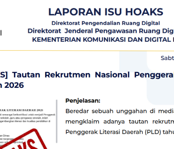Isu Hoaks & Disinformasi 7 Maret 2026