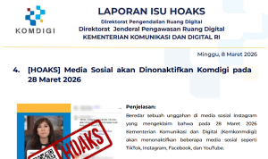 Isu Hoaks & Disinformasi 8 Maret 2026