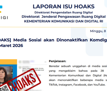 Isu Hoaks & Disinformasi 8 Maret 2026