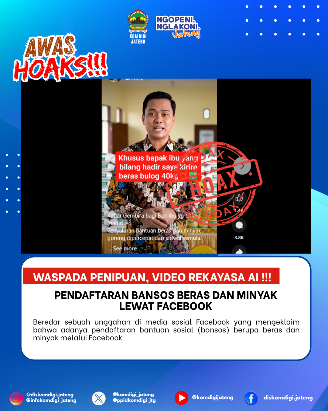 Isu Hoaks & Disinformasi 09 April 2026 Grafis