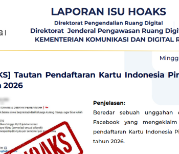 Isu Hoaks & Disinformasi 12 April 2026