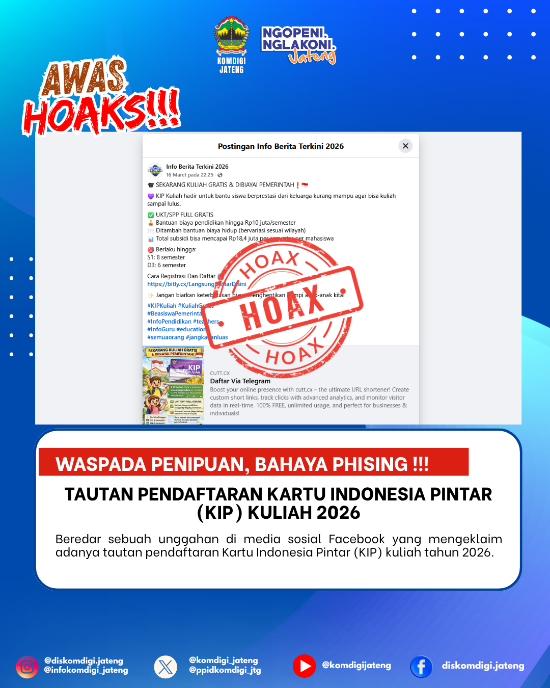 Isu Hoaks & Disinformasi 12 April 2026 Grafis