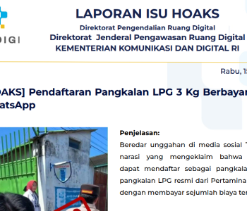 Isu Hoaks & Disinformasi 15 April 2026