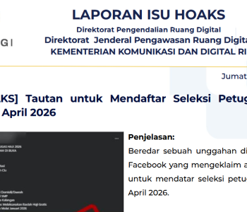 Isu Hoaks & Disinformasi 17 April 2026