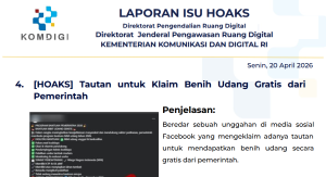 Isu Hoaks & Disinformasi 20 April 2026