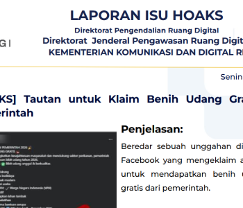 Isu Hoaks & Disinformasi 20 April 2026