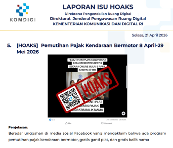 Isu Hoaks & Disinformasi 21 April 2026