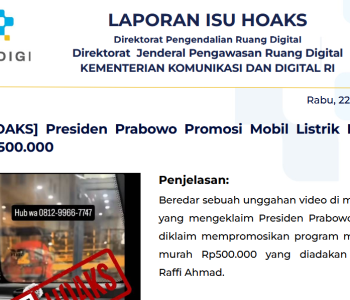 Isu Hoaks & Disinformasi 22 April 2026