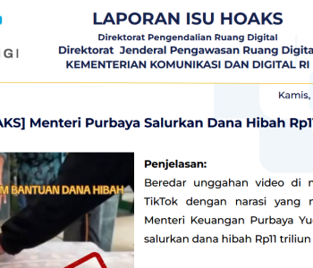 Isu Hoaks & Disinformasi 23 April 2026