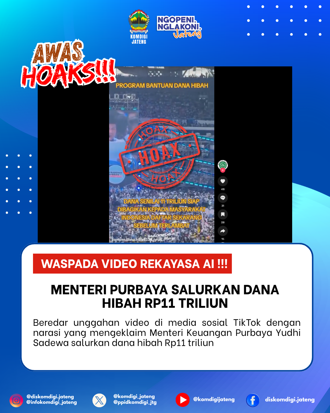 Isu Hoaks & Disinformasi 23 April 2026 Grafis