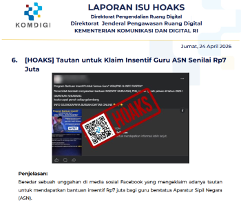 Isu Hoaks & Disinformasi 24 April 2026