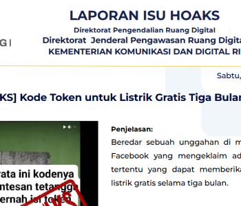Isu Hoaks & Disinformasi 26 April 2026