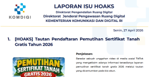 Isu Hoaks & Disinformasi 27 April 2026