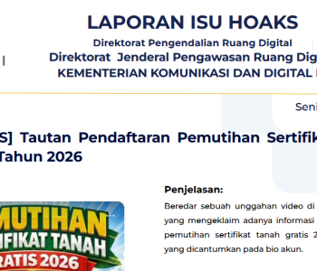 Isu Hoaks & Disinformasi 27 April 2026