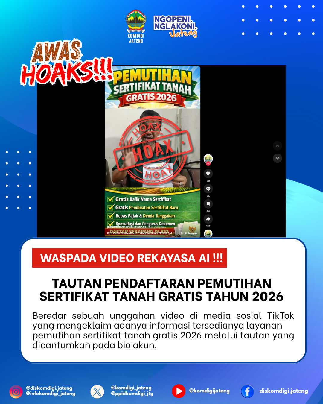 Isu Hoaks & Disinformasi 27 April 2026 Grafis