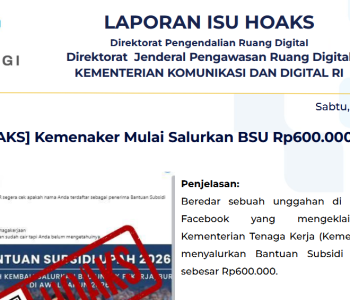 Isu Hoaks & Disinformasi 4 April 2026