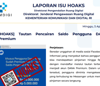 Isu Hoaks & Disinformasi 5 April 2026