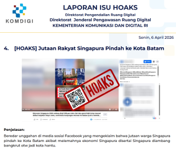 Isu Hoaks & Disinformasi 6 April 2026